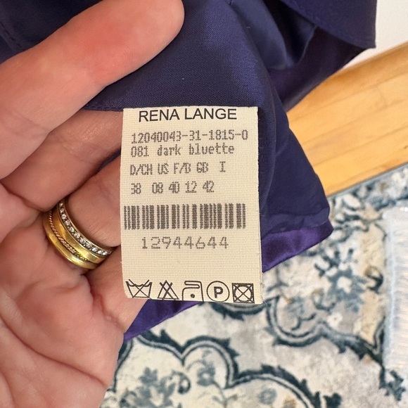 Vintage Rena Lange Deep Purple Silk Jacket. Like new - Picture 8 of 11